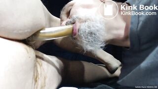 sucking ass through a tube