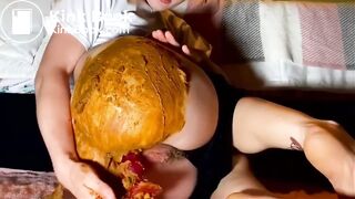 Big buttplug shitting