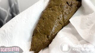 Trans Girl with Hairy Balls Forcing Shit