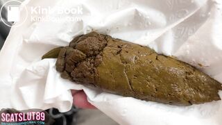 Trans Girl with Hairy Balls Forcing Shit