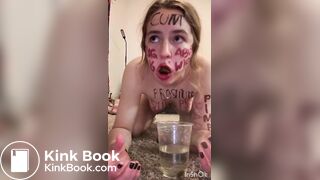 Belle cochonne mange son caca