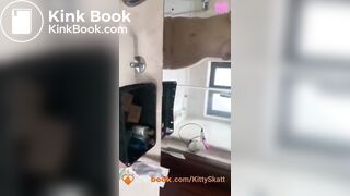 Huge nasty shit in fancy hotel toilet