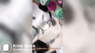 Huge nasty shit in fancy hotel toilet