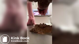 Scat play and cumshot