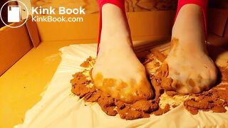 milf blue Pantyhose Got shitted