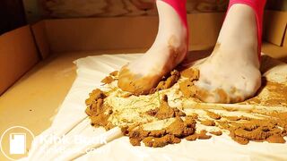 milf blue Pantyhose Got shitted