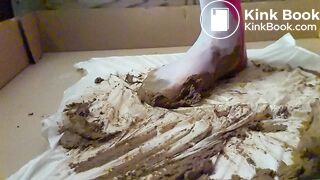 Blue Pantyhose Slow Motion brown shit