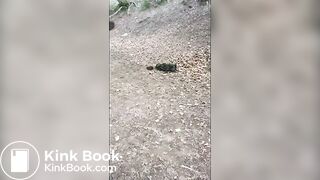 Girl Barefoot in Horse Shit