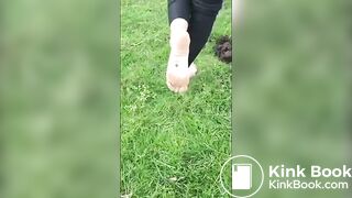 Girl Barefoot in Horse Shit 2
