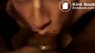 Sucking dirty cock