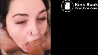 Cute Girl Does Shitty Ass To Mouth