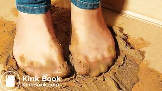 Brown pantyhose asian very mad