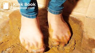 Asian Spice Pantyhose Shitty Gunky Box new