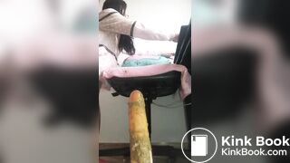 SCAT dildo sucking