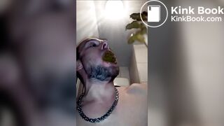 andy playing with and eating shit