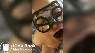 toilet slut gobbles my shit and drinks piss