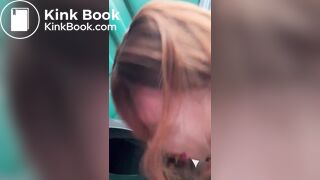 Sissy Dolly eats shit in public