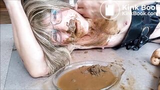 Wet Shit eating and face smearing