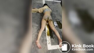 Spewing her bowels out