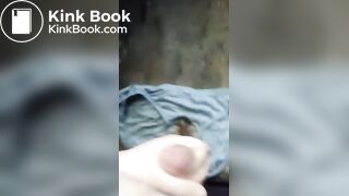 masturbating on abandoned shitty homeless panties