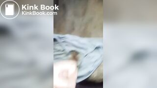 masturbating on abandoned shitty homeless panties