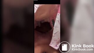 Custom girl messy diaper
