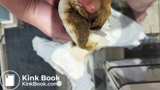 Diaper mess - changing out of a messy diaper