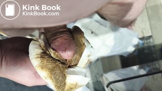 Diaper mess - changing out of a messy diaper