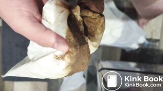 Diaper mess - changing out of a messy diaper