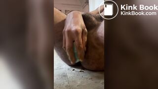 Hammering my dirty ass with a dikdo