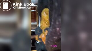 Ebony rosebud prolapse scat