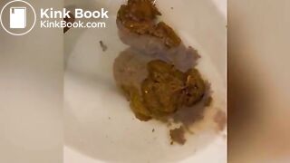 Blonde Chick Has To Shit