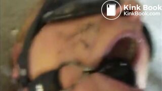 Wife Rolling on a Filthy Floor, Her Body Covered w