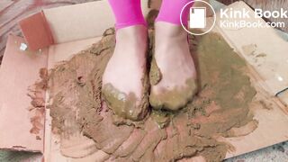 Filthy tan pantyhose dog shit MILF 2