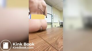 Horny Student Shits After Class