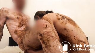 two twinks shit and smear and fuck with cum shot