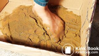 sexy asian nylon high heel gunky box special dog