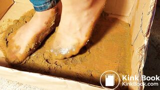 sexy asian nylon high heel gunky box special dog