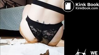 sexy girl covered in filth