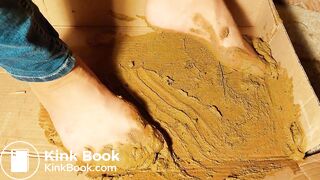 heavy reinforced toe brown nylon got dog shittede