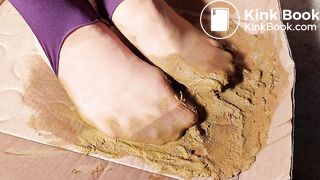 Gunky dog shit in pantyhose poor asain