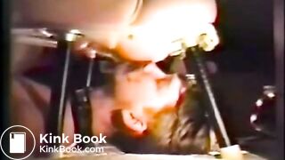 Collared submissive eats shit