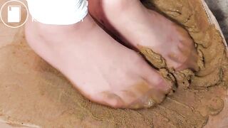 chinese shitty dog scat challenge in brown nylon 1