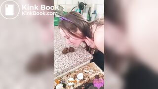 Thick shit on kitchen counter