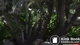 Girl going for a walk in the park