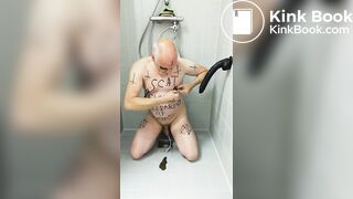 Satan Slave Takes A Scat Oil Massage
