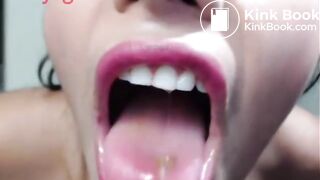 Young slut shitting with balls and taste