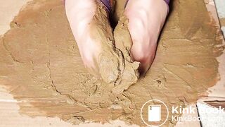 nyloned asian play dirty dog scat gunky feets