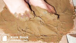 nyloned asian play dirty dog scat gunky feets