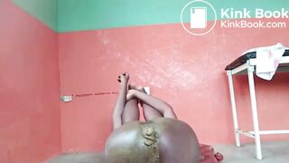 Ebony shits on herself and gets fucked